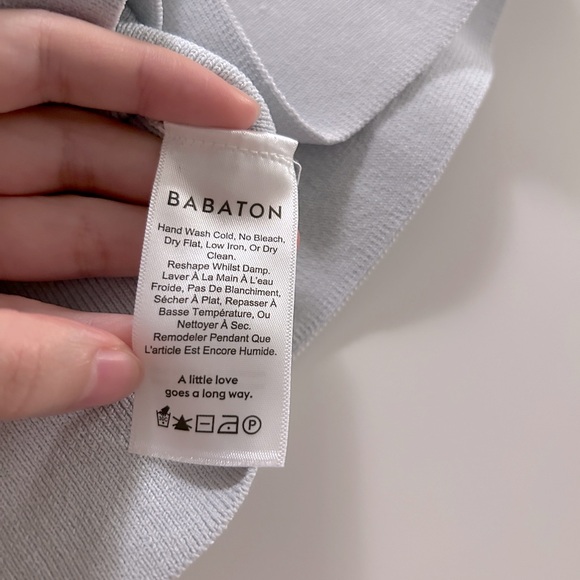 Aritzia Babaton Marek Knit Off-the-Shoulder Cropped Sculpt Knit Top - Picture 6 of 7